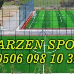 Açık halı saha yapımı: Çelik konstrüksiyon kısmı ardından, tel, ve sentetik çim uygulaması yapılır. Açık halı saha maliyeti, açık halı saha yapan firmalar