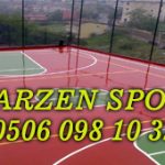 Basketbol sahası yapımı: Çelik konstrüksiyon kısmı ardından, tel, ve akrilik Boya uygulaması yapılır. Basketbol sahası maliyeti, Basketbol sahası yapan firmalar, Basketbol sahası yapım
