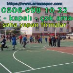 okul çok amaçlı basketbol sahası yapımı